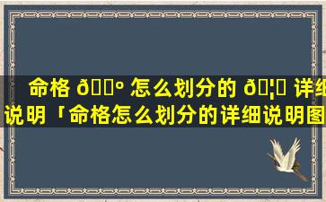 命格 🐺 怎么划分的 🦅 详细说明「命格怎么划分的详细说明图片」